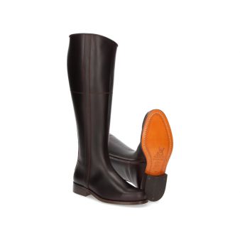 Pilgrimage boot with chestnut zipper special width Valverde del Camino