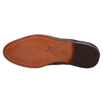 Zapato con cordones ternera marrón oscuro Valverde del Camino