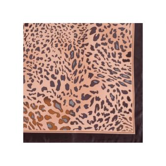 Foulard imprimé animal noir