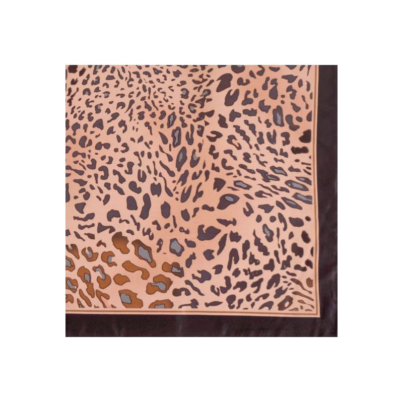 Foulard imprimé animal noir