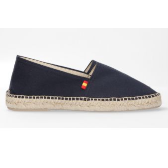 Camping sneaker in navy with flag of Spain motif