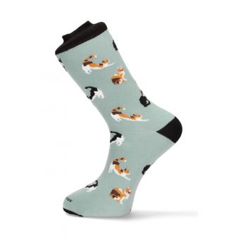 Chaussettes gris clair avec...