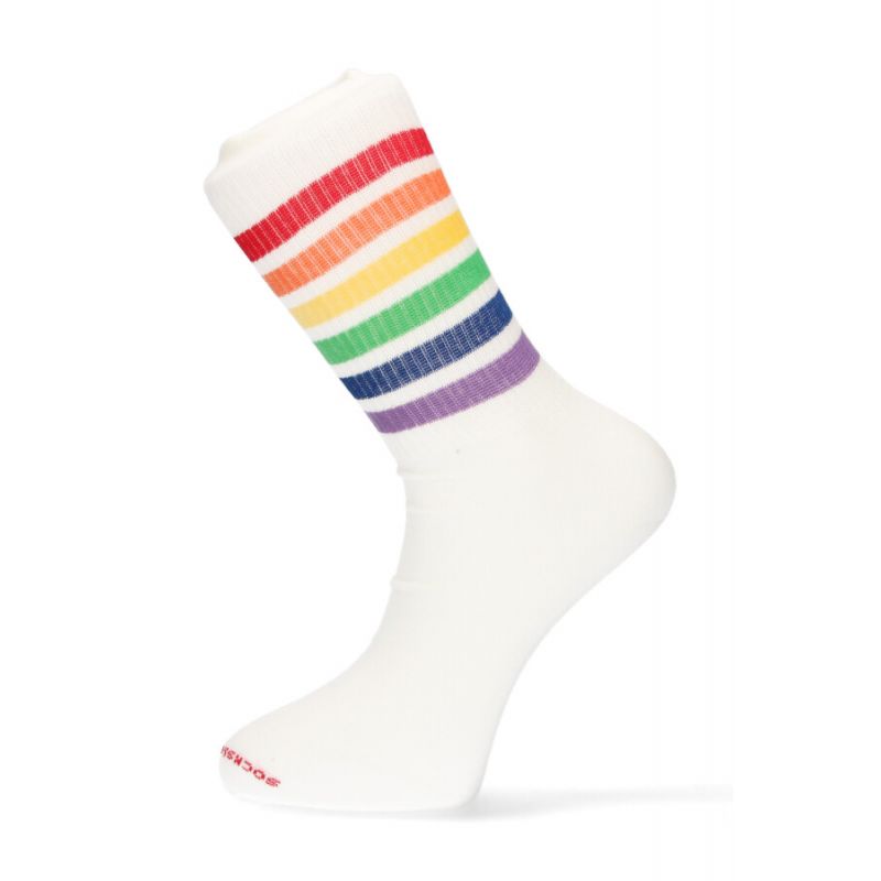 Chaussettes avec motifs arc-en-ciel athlétique
