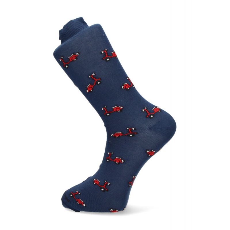 Meia scotta azul