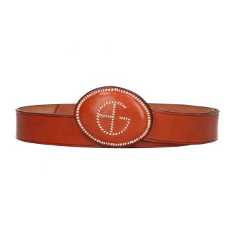 Ceinture avec boucle brodée...