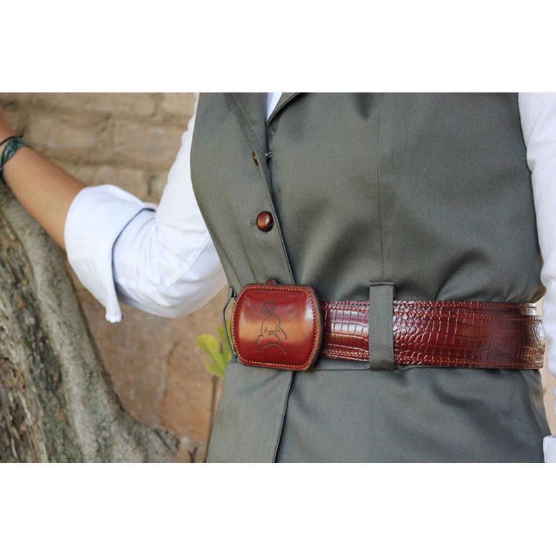 Ceinture gravée avec boucle amazone