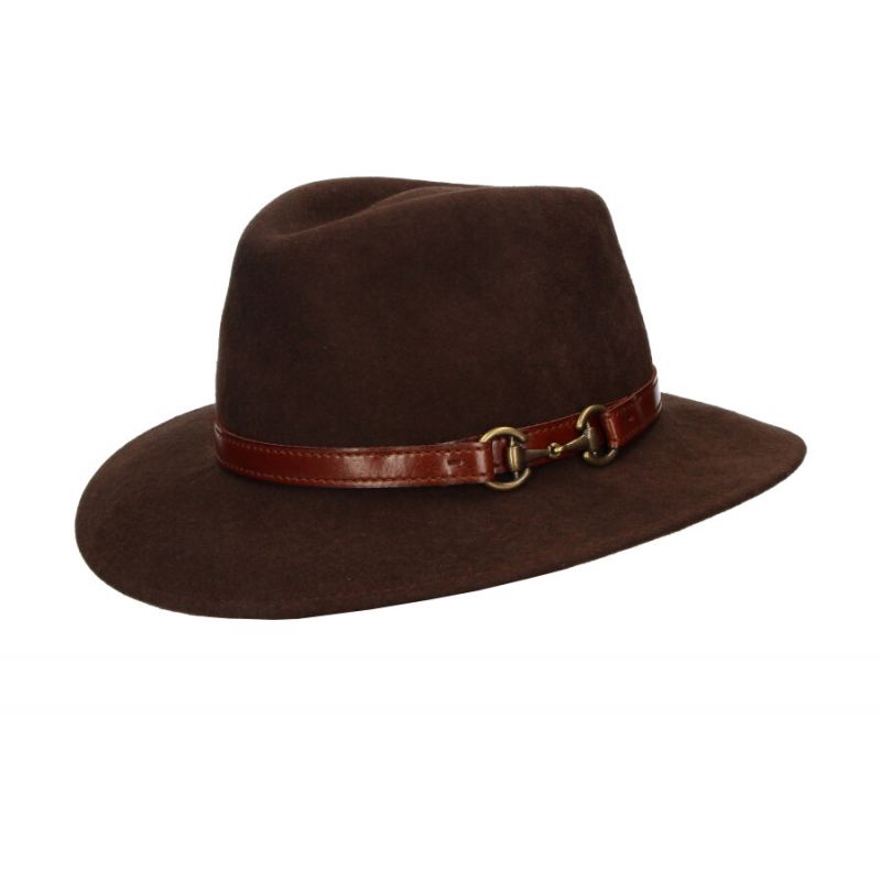 Brown wool Cofari model hat