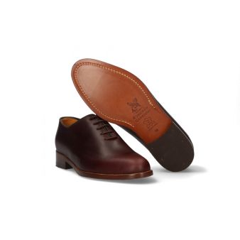 Chaussure avec guetre en veau marron foncé Valverde del Camino