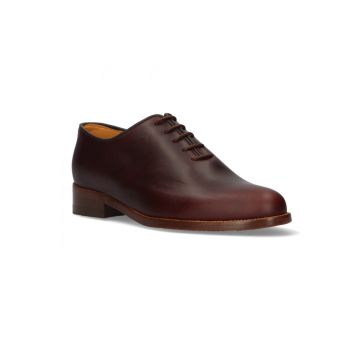 Chaussure avec guetre en veau marron foncé Valverde del Camino