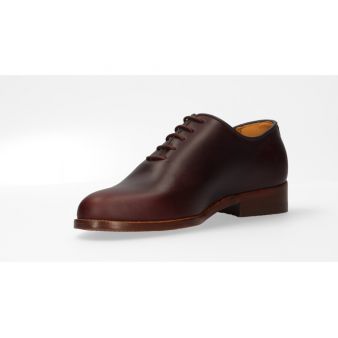 Chaussure avec guetre en veau marron foncé Valverde del Camino