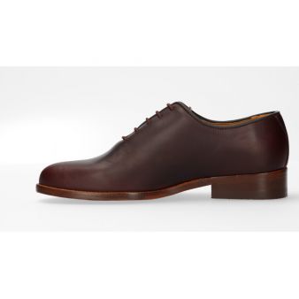 Chaussure avec guetre en veau marron foncé Valverde del Camino