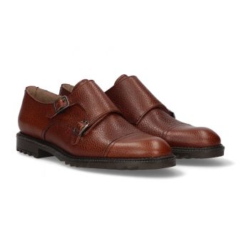 Copete à deux boucles en cuir