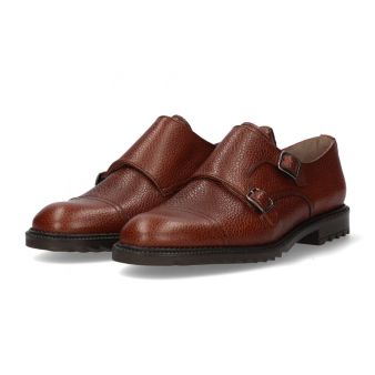 Copete à deux boucles en cuir