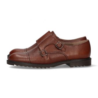 Copete à deux boucles en cuir