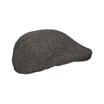 Boné de espinha cinza