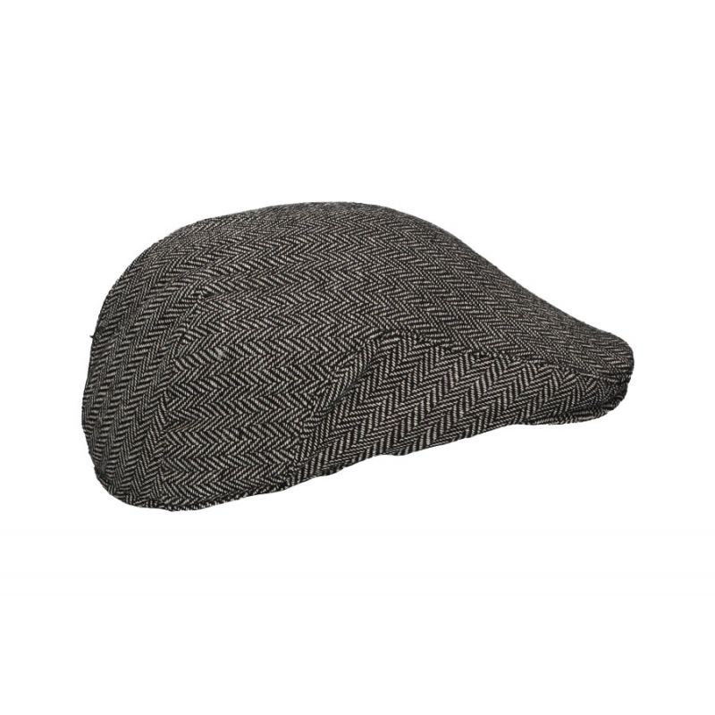 Casquette à chevrons grise