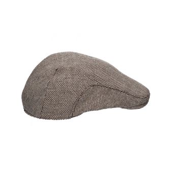 Casquette à chevrons marron