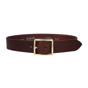 Ceinture boucle rectangulaire marron