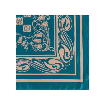 Foulard avec motifs bleu