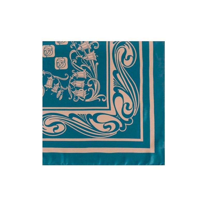 Foulard avec motifs bleu