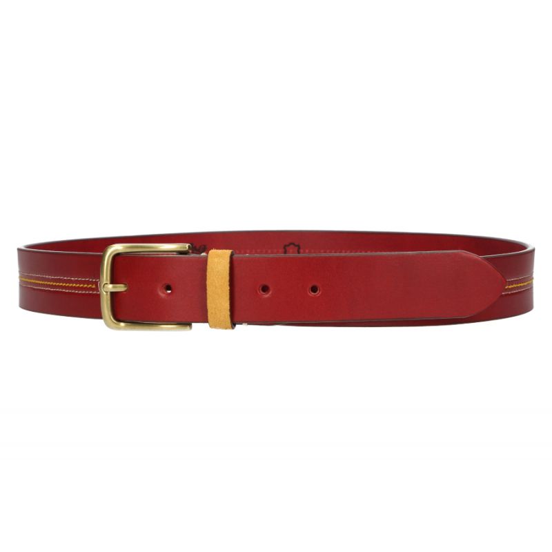 Ceinture coutures acajou