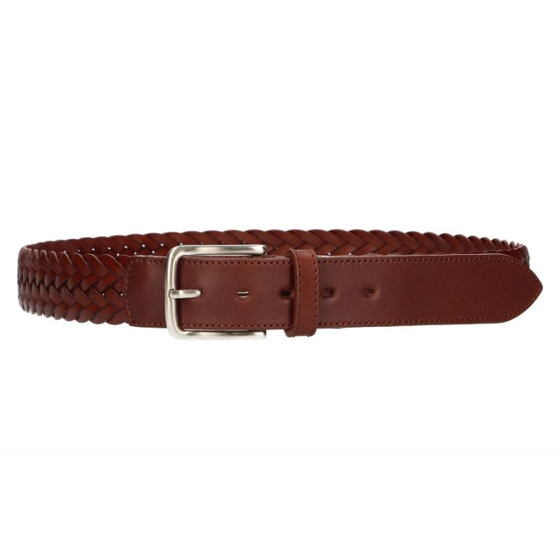 Ceinture tressée en cuir
