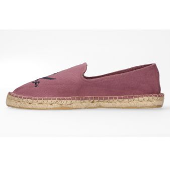 Copete roxo com bordado de pirata