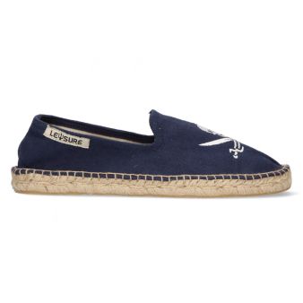 Mocassin marine brodé pirate