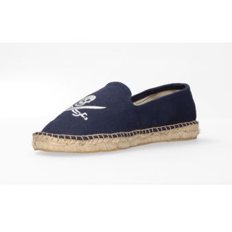 Mocassin marine brodé pirate