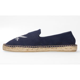 Mocassin marine brodé pirate