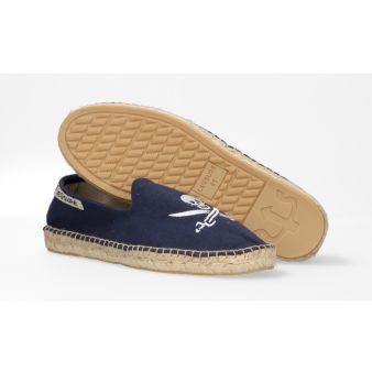 Mocassin marine brodé pirate