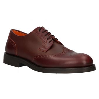 Blucher de couro com pala vega