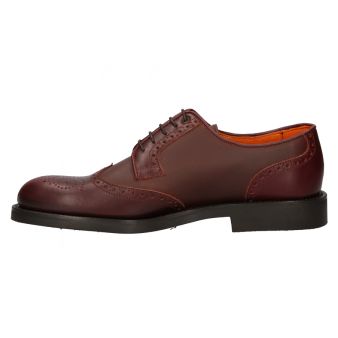 Blucher de couro com pala vega