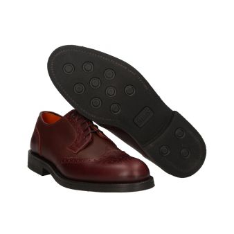 Blucher de couro com pala vega