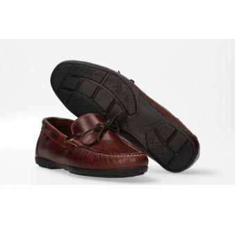 Mocassin avec noed marron