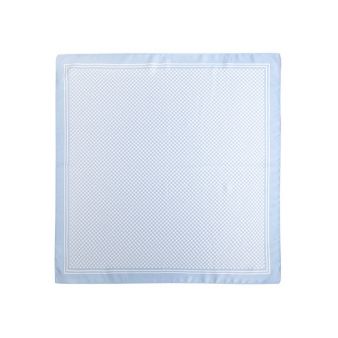Foulard pied-de-poule bleu ciel