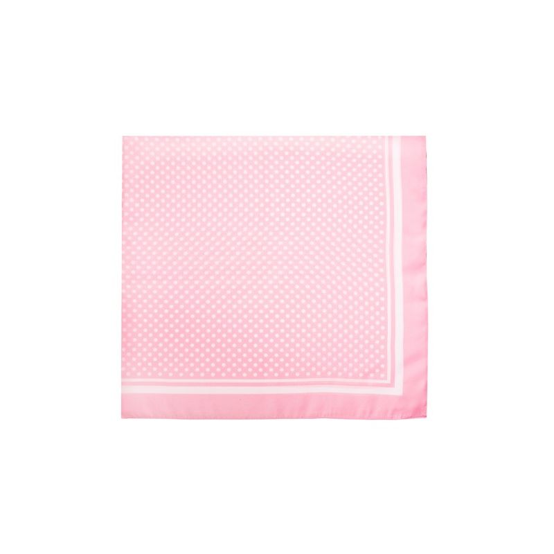 Foulard rose à pois