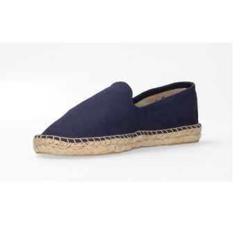 Mocassin en toile de jute marine