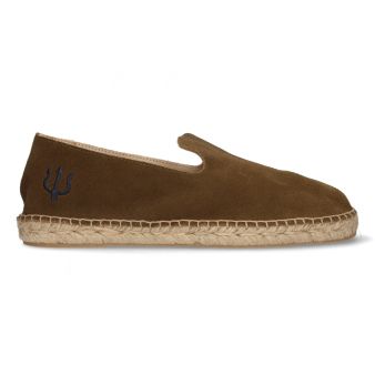 Mocassin vert militaire brodé
