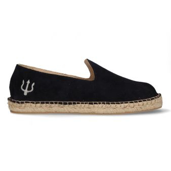 Mocassin bleu brodé