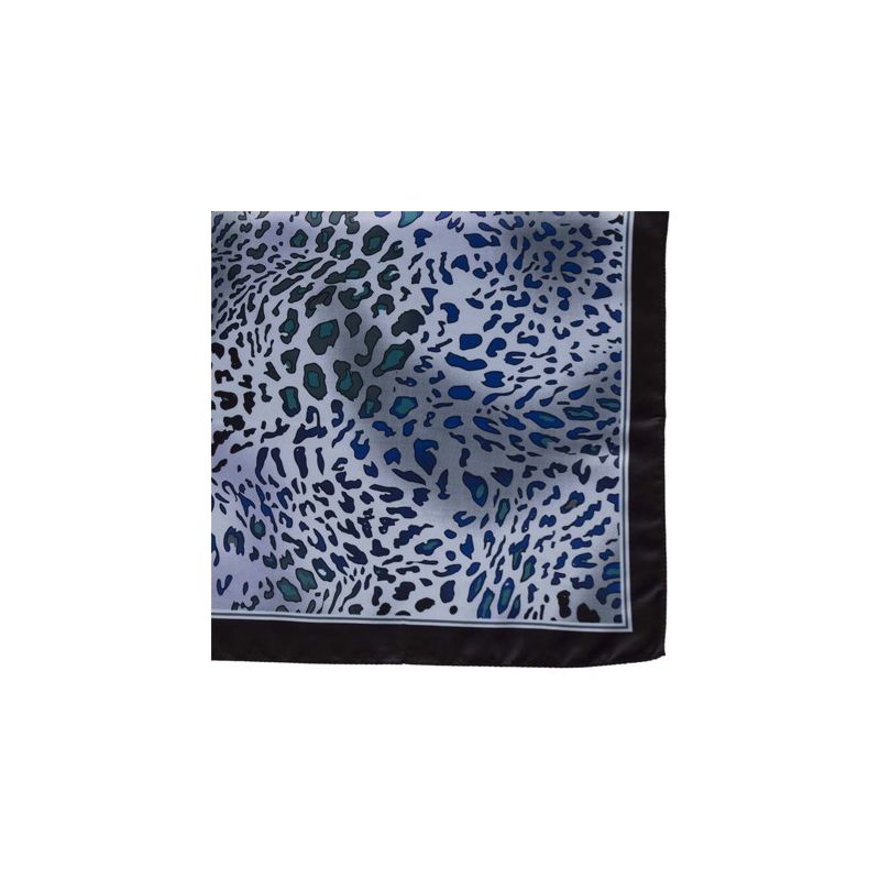 Foulard imprimé animal bleu