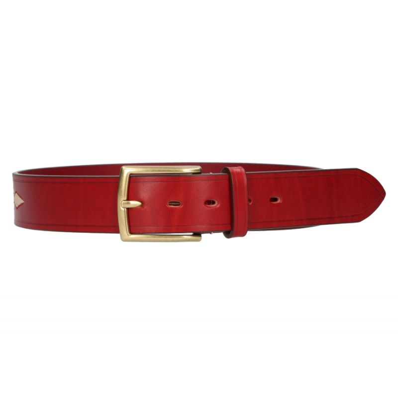 Ceinture vaquetilla avec motif en cuir