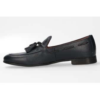 Chaussure à glands bleue