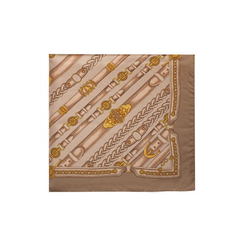 Foulard chaines beige