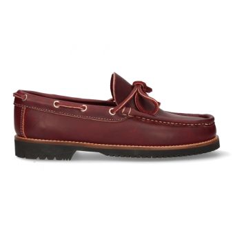 Mocassin à nœud bordeaux