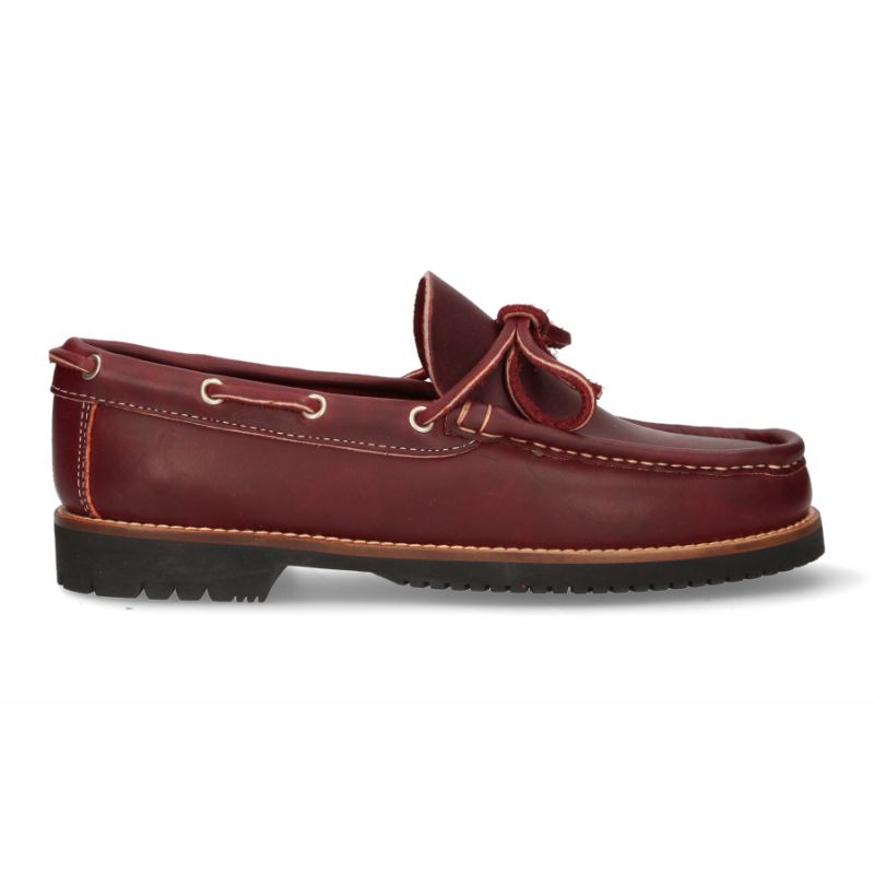 Mocassim de laço bordô