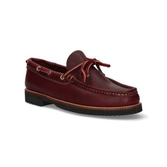 Mocassim de laço bordô