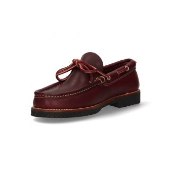 Mocassim de laço bordô