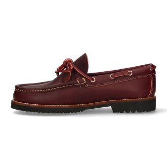 Mocassim de laço bordô