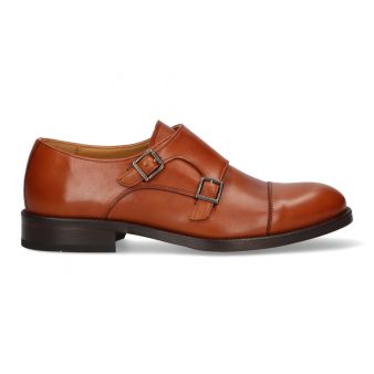 Chaussure double boucle cuir